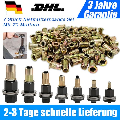 Stk nietmutternzange set mit - 7,