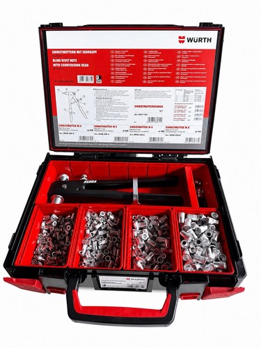 Würth einnietmuttern set - einnietmuttern,